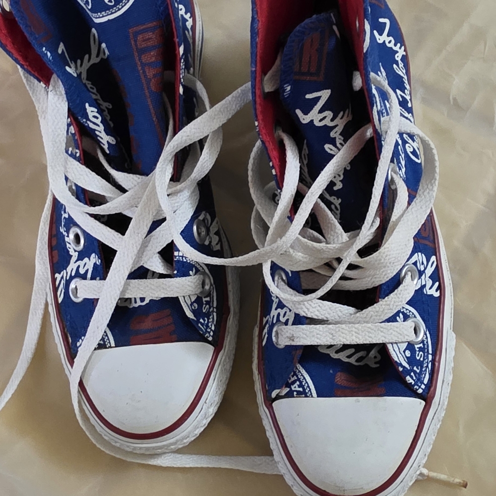 Converse Kids Blue and Red Sneakers